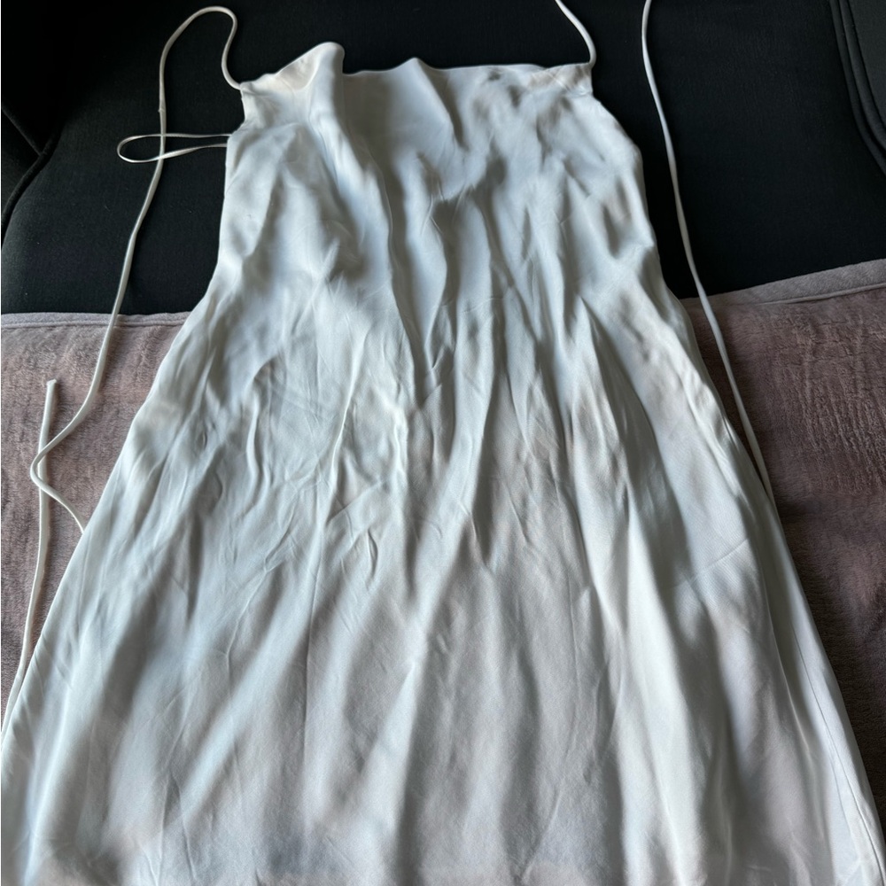 Mini Satin White dress